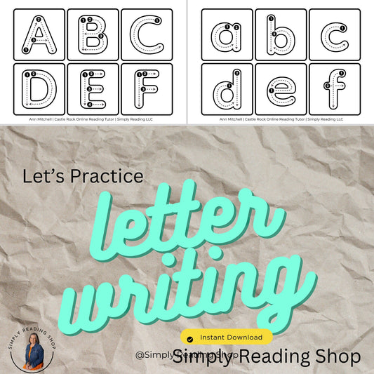 ABC letter writing practice